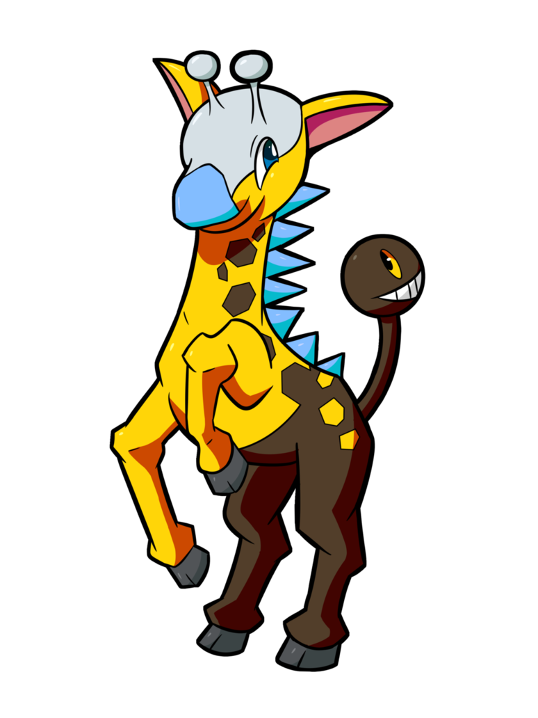 Psyched Up Collab: Shiny Girafarig by osarumon on DeviantArt