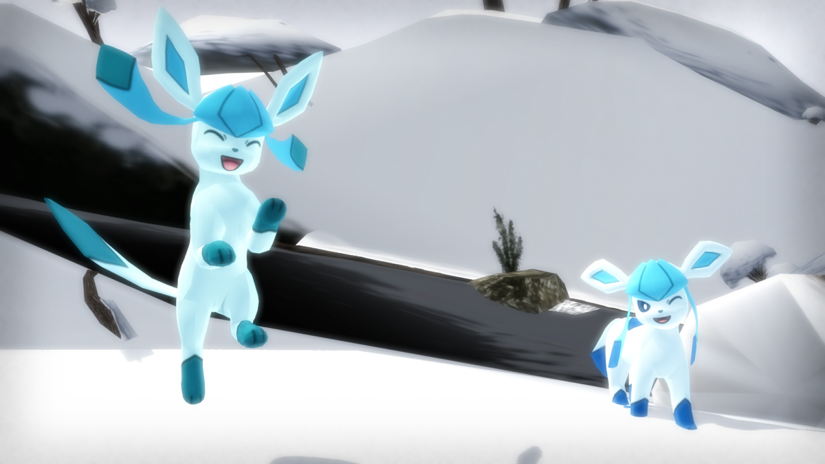 MMD PK Glaceon DL by 2234083174 on DeviantArt