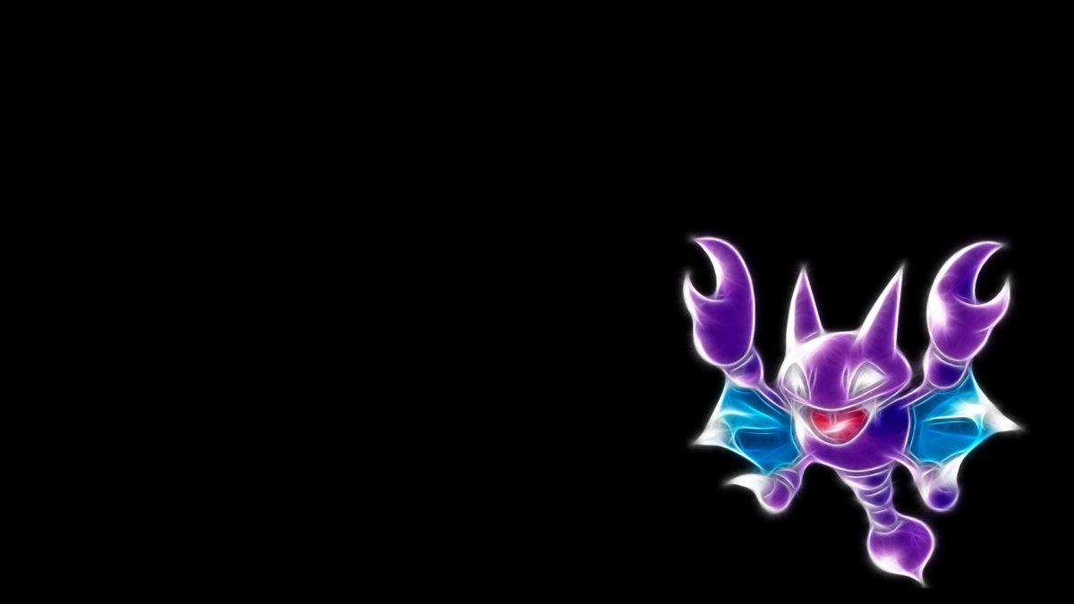 ScreenHeaven: Gligar Pokemon black background simple background …
