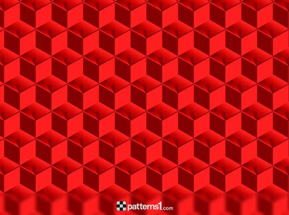 Abstract Red Cubes Patterns Background | Vector Pattern Design by …