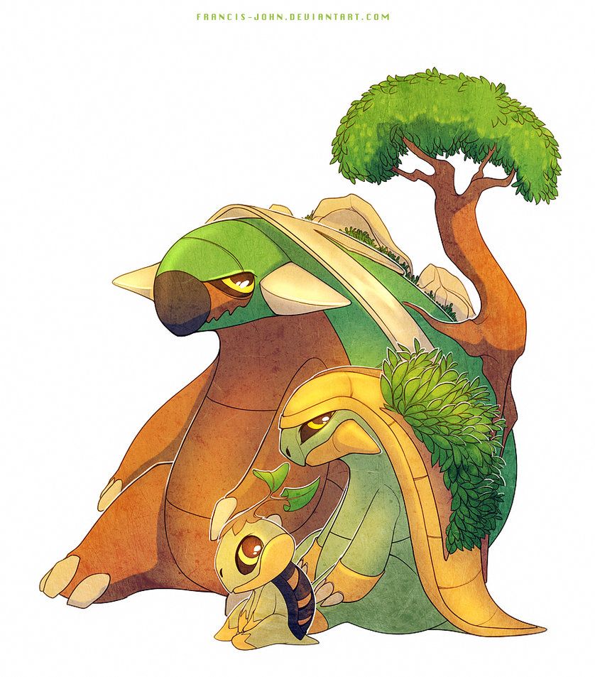 Turtwig Grotle and Torterra by francis-john on DeviantArt