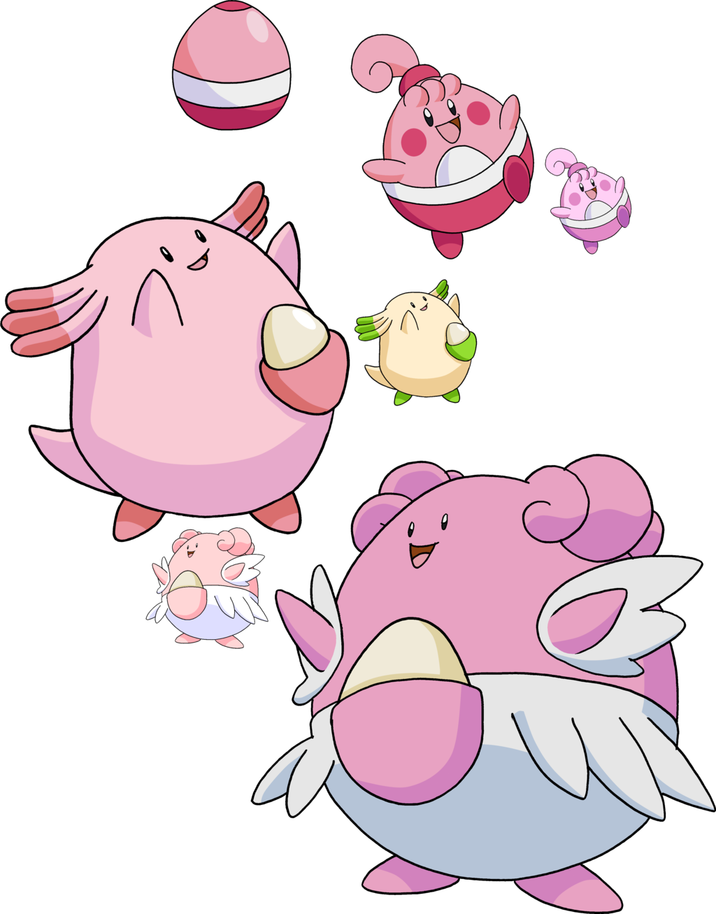 440, 113 and 242 – Happiny Evolutionary Family by Tails19950 on …