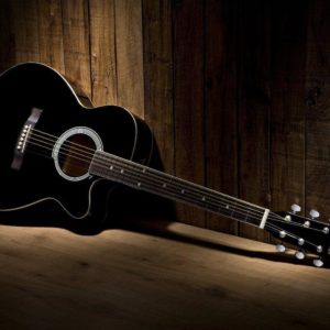 download Download Black Acoustic Guitar Wallpaper | Full HD Wallpapers