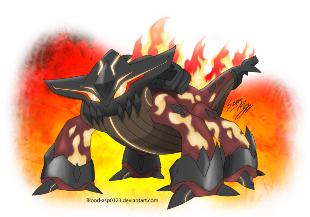Mega Heatran by Blood-Asp0123 on DeviantArt