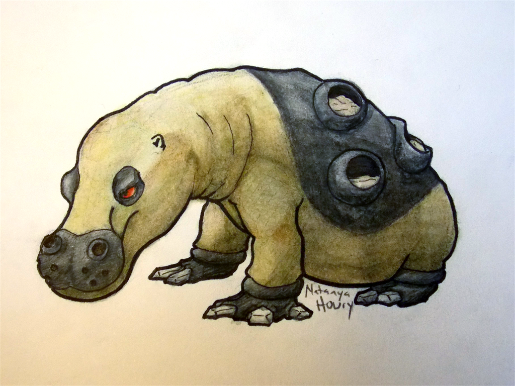 It’s Hippowdon! by WyrmsRoost on DeviantArt