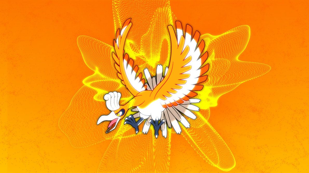 Shiny Ho-Oh Wallpaper by VoltPon3 on DeviantArt
