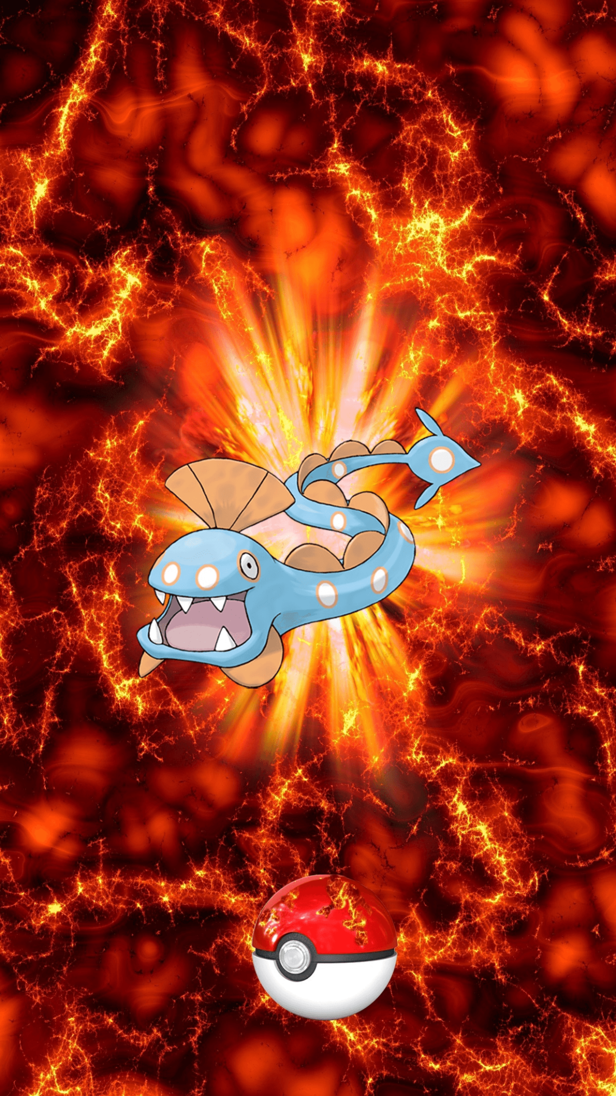 367 Fire Pokeball Huntail Unknown Clamperl | Wallpaper