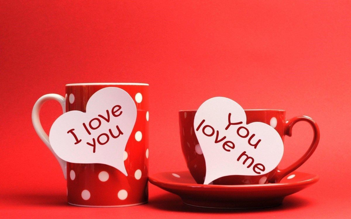 Cups Hearts Inscriptions I Love You You Love Me HD Wallpaper …