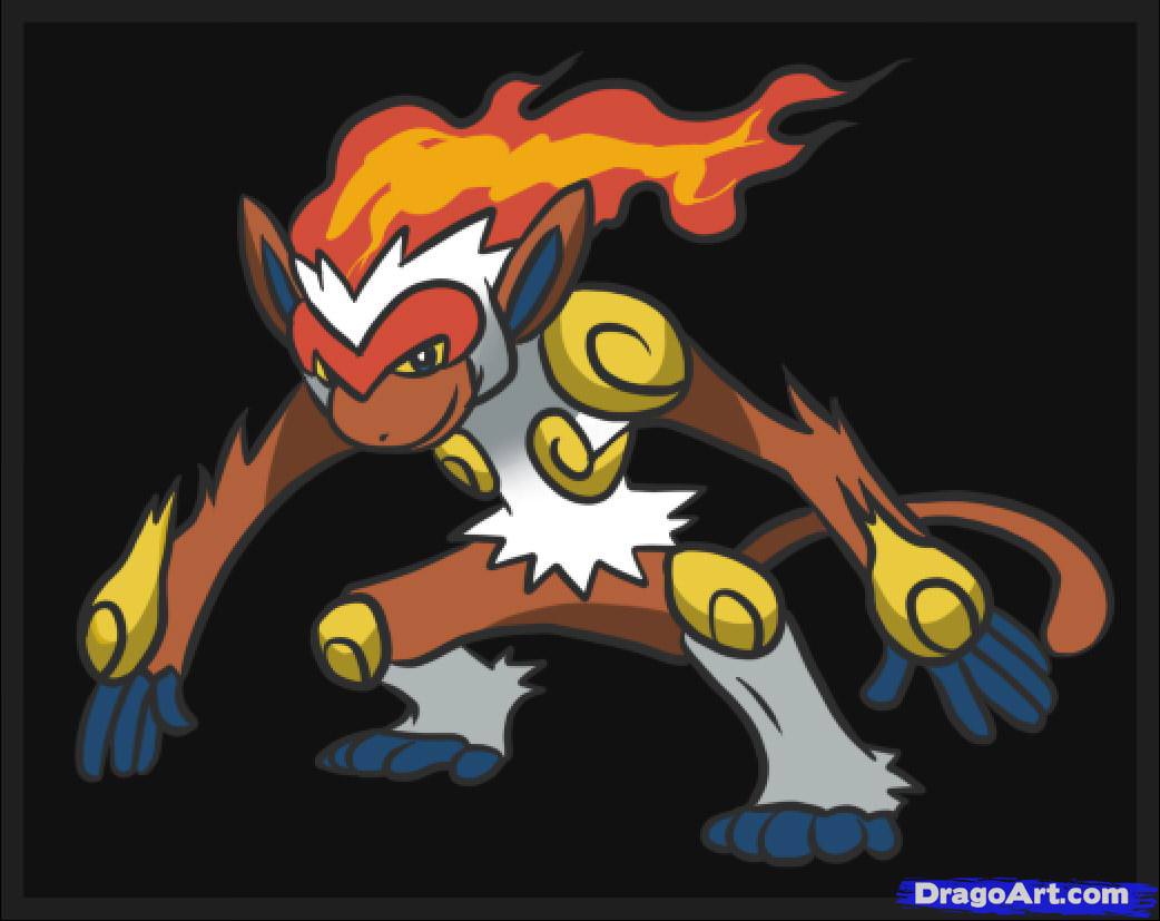 How to Draw Infernape, Step by Step, Pokemon Characters, Anime, Draw …