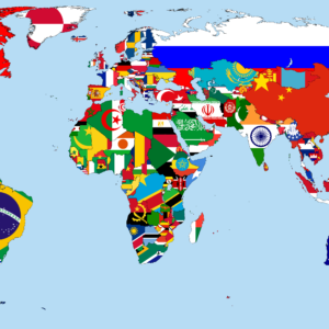 download a cool world map with flags