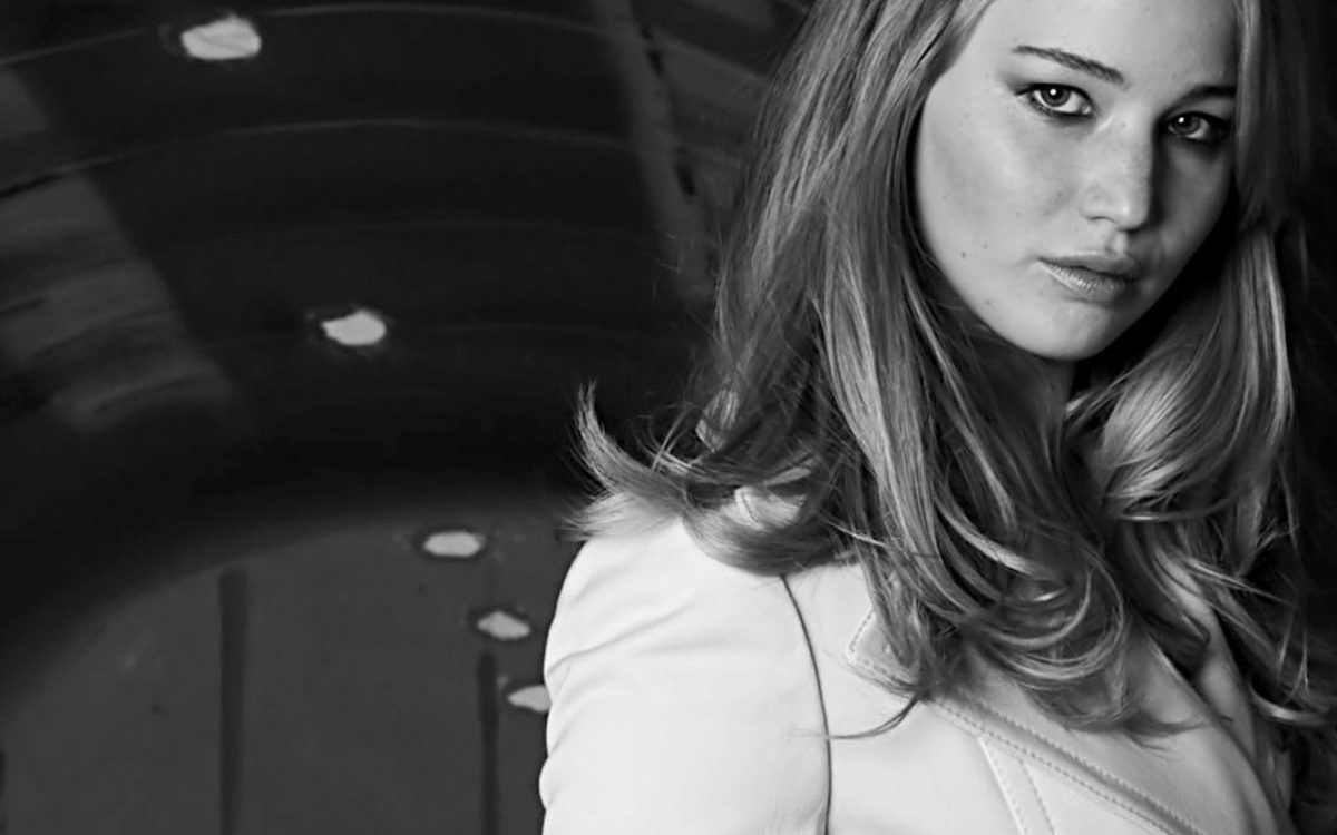 Black and White Wallpaper HD Jennifer-Lawrence-beautiful …