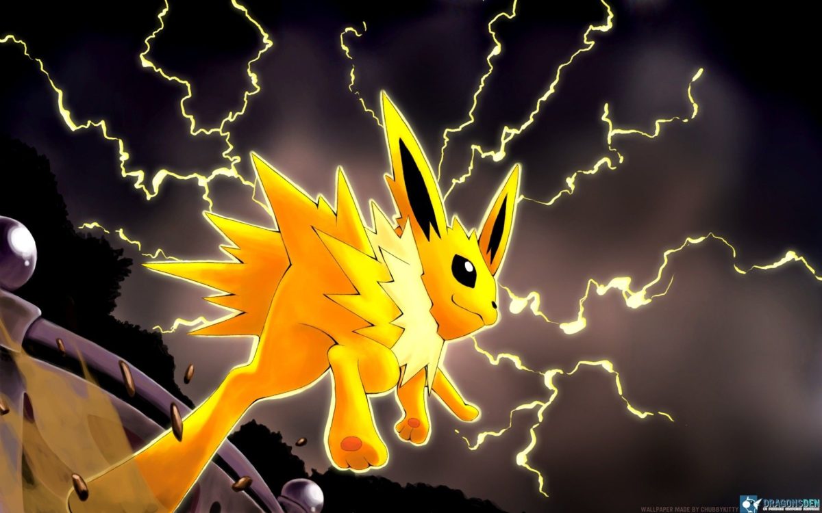 pokemon video games storm anime jolteon lighting jump game …