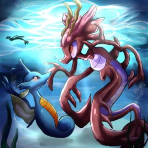 download The kingdra and the dragalge by Bluukio on DeviantArt