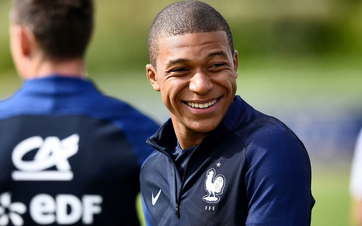 Download wallpapers Kylian Mbappe, 4k, portrait, smile, French …