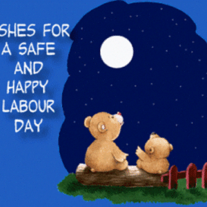 download Beautiful Labor Day Wishes Teddy Wallpaper | Coloring