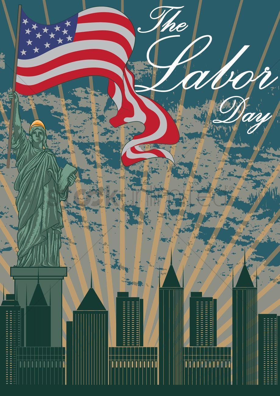 Happy labor day wallpaper Vector Image – 1525884 | StockUnlimited