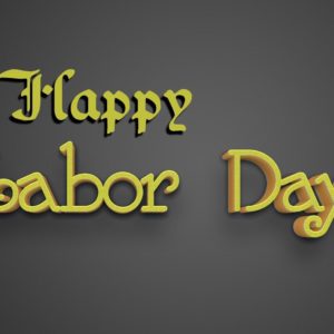 download Labor Day 3D Text On Dark Background | MT-WallPapers