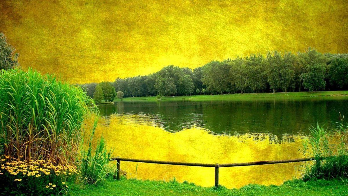 Landscape painting laptop 1366×768 | Free Background