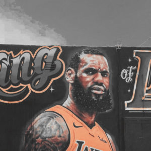 download LeBron James Los Angeles Lakers own mural