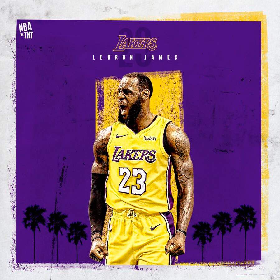 Lebron James Lakers 2018 TNT
