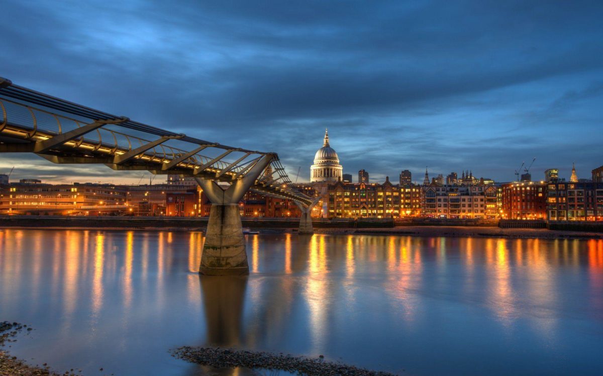 London Millennium Bridge desktop backgrounds