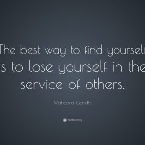 download Mahatma Gandhi Quote: “The best way to find yourself is to lose …