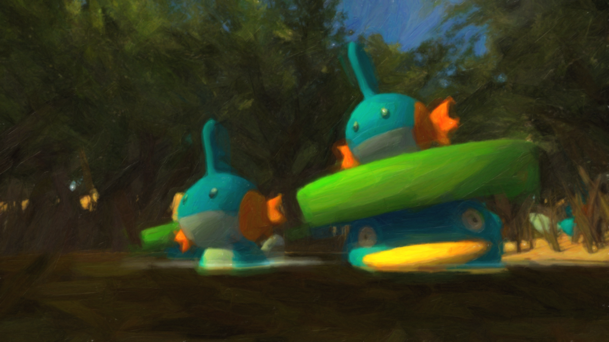 Mudkip and Lotad in the Sandbox 3 by jedi201 on DeviantArt