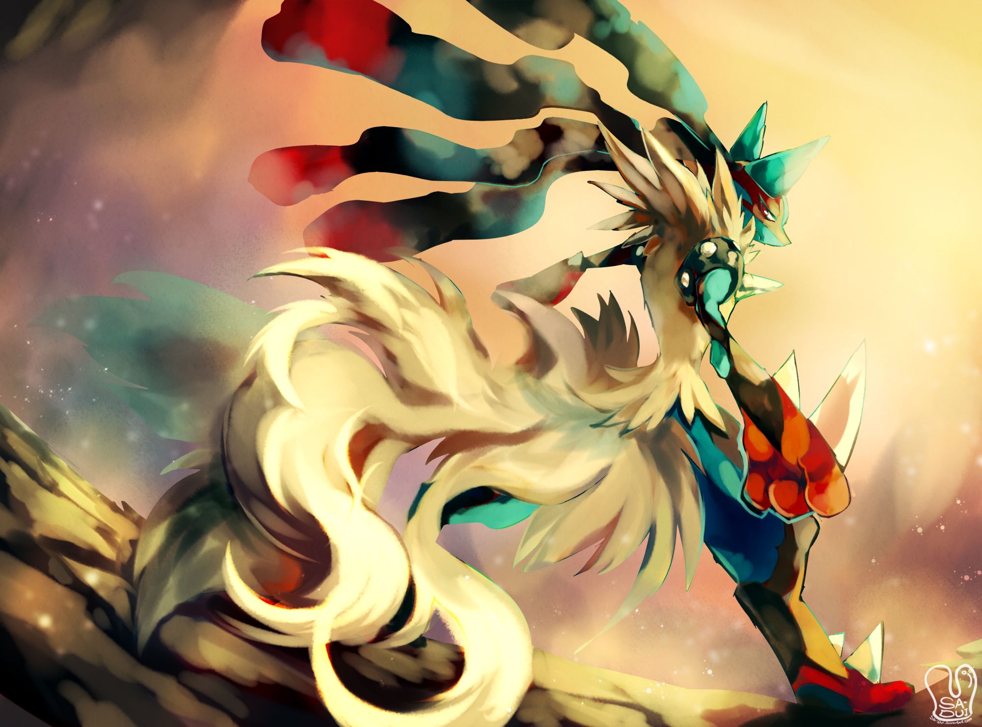 Mega Lucario Full HD Wallpaper and Background Image | 2000x1481 | ID