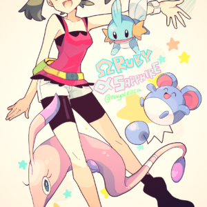 download Omega Ruby and Alpha Sapphire May, Mudkip, luvdisc, marill, and …