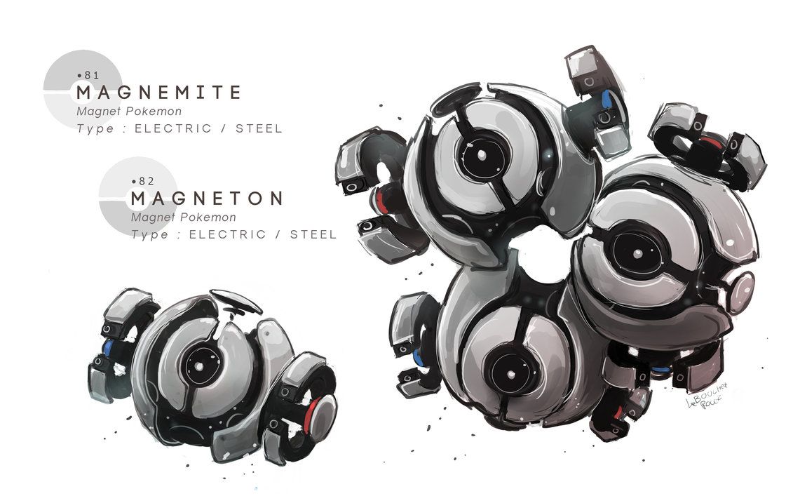 Magnemite – Magneton by MrRedButcher on DeviantArt