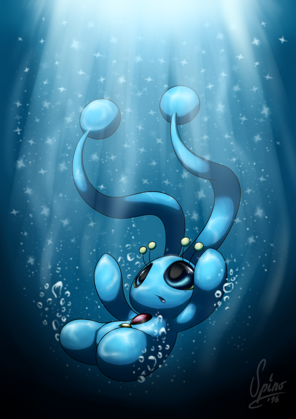 20 Years of Pokemon – Manaphy by SpinoOne on DeviantArt