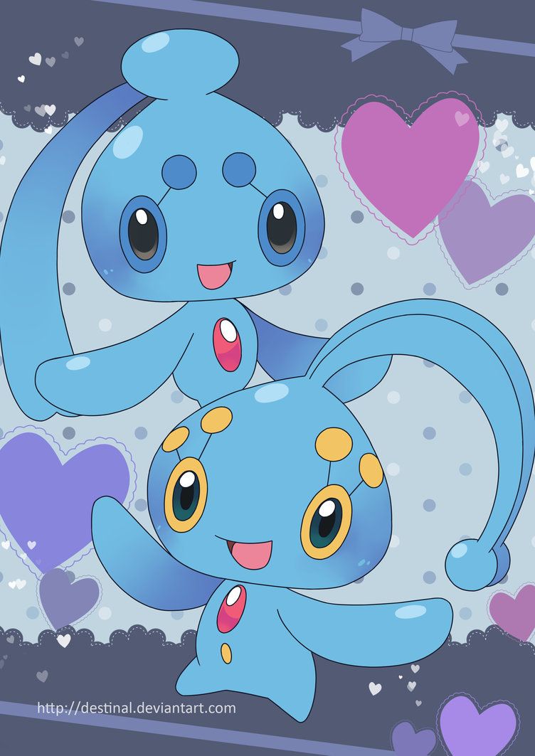Manaphy and Phione Poster by Crystal-Ribbon on DeviantArt