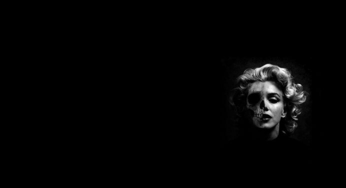 Marilyn Monroe skeleton wallpaper – Skullspiration
