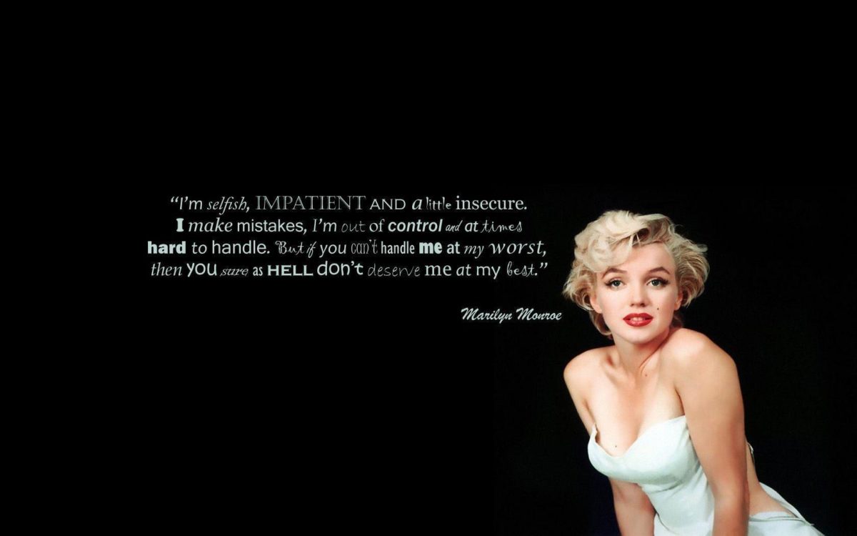Marilyn Monroe Quotes 6645 Desktop Backgrounds | Areahd.