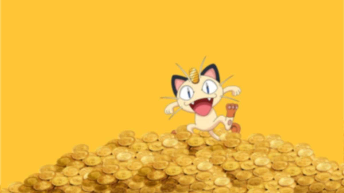Pokemon coins money Meowth wallpaper | 1920×1080 | 295054 …