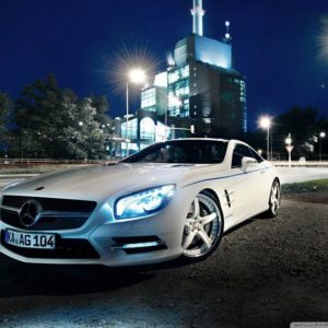 download Mercedes Benz SL500, Night HD desktop wallpaper : Widescreen …