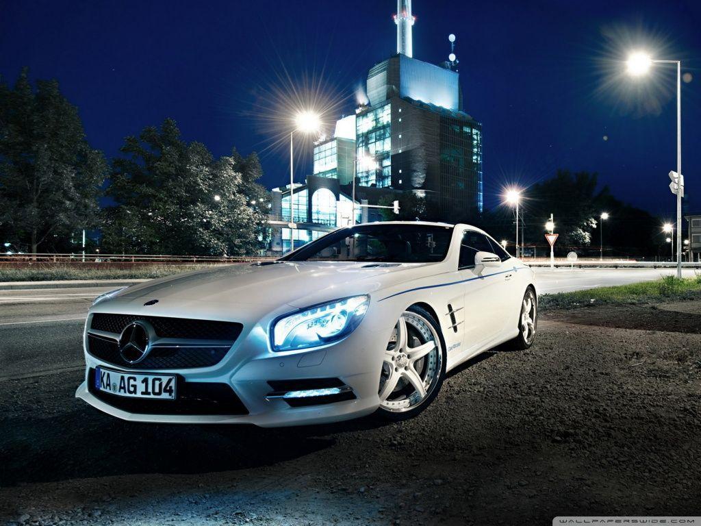 Mercedes Benz SL500, Night HD desktop wallpaper : Widescreen …
