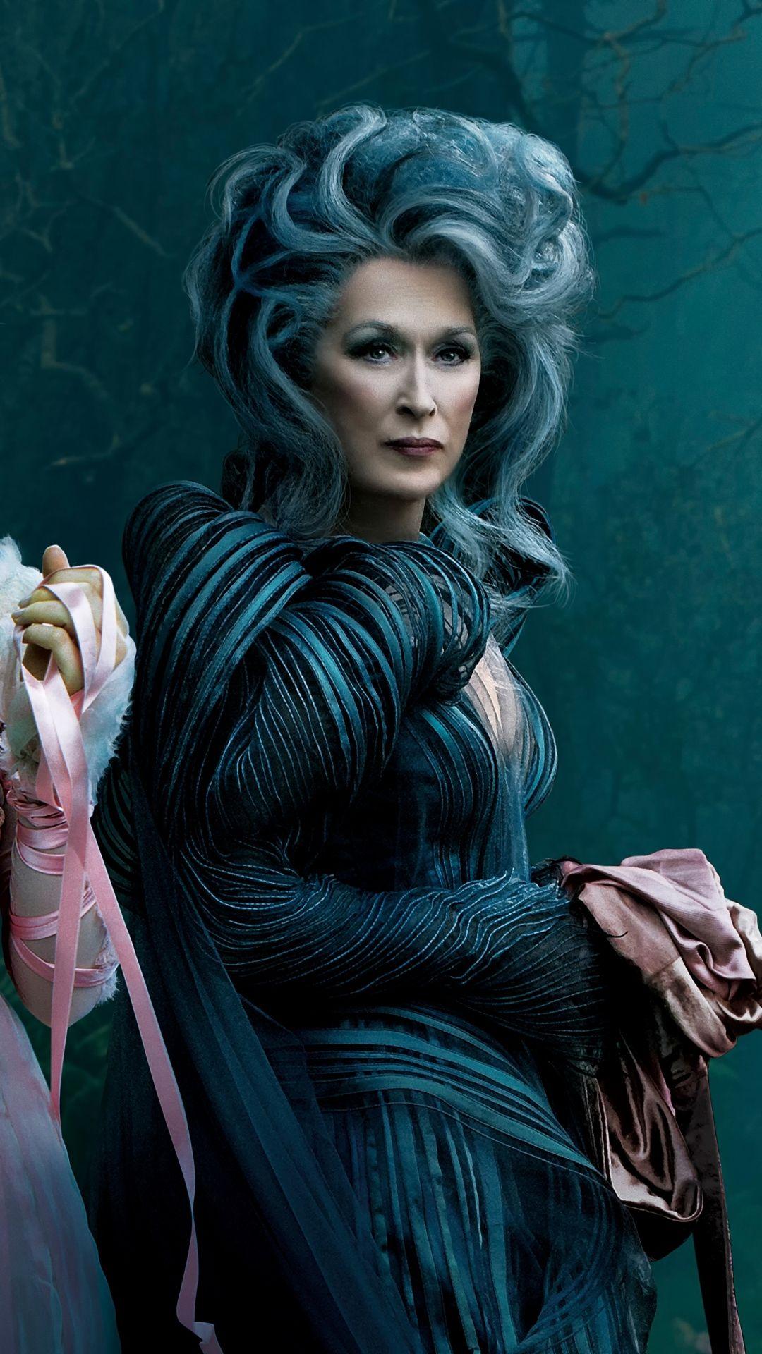 Download Wallpaper 1080×1920 Into the woods, Meryl streep …