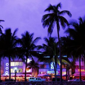 download Miami Beach-Art Deco District at night wallpaper – 1600×1200 …