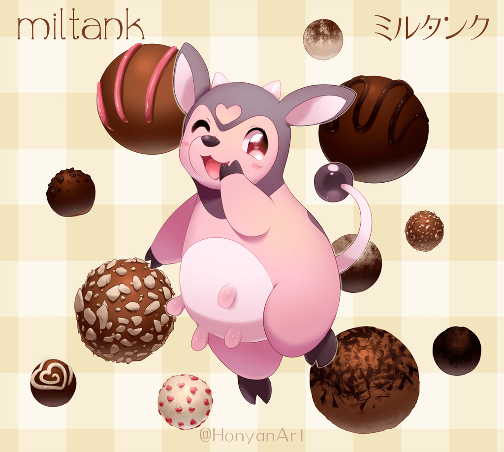 Miltank and Chocolate Truffles by Yajuuu on DeviantArt
