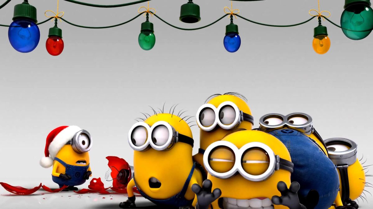Minions decorating for christmas wallpaper – 1170566