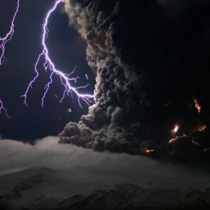 download Ash And Lightning From An Icelantic Volcano NASA Wallpaper …