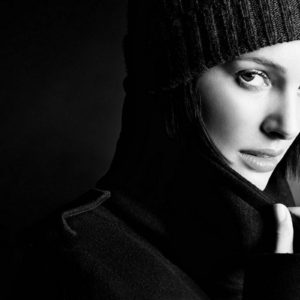 download Natalie Portman, black and white | HQ Wallpapers for PC