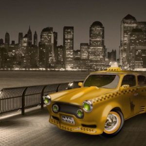 download New York City Yellow Cab widescreen wallpaper | Wide-
