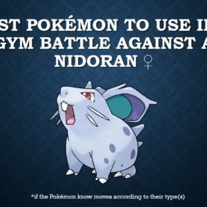 download The best Pokémon to use in a gym battle against Nidoran♀ – YouTube