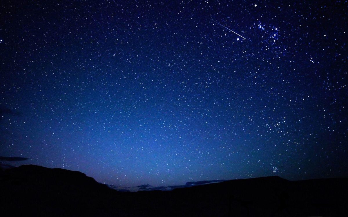 falling star-Night sky HD wallpaper – 1680×1050 wallpaper download –