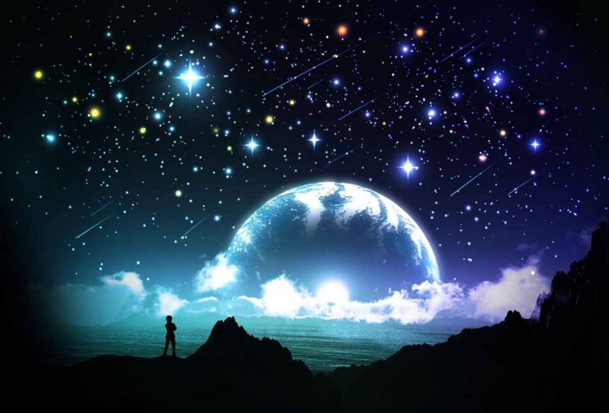 Night Sky Stars Fantasy Wallpaper #5763 | Hdwidescreens.
