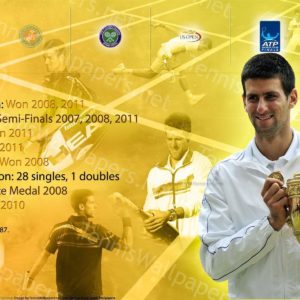 download Novak Djokovic Career Info Widescreen Wallpaper – Tennis Wallpapers