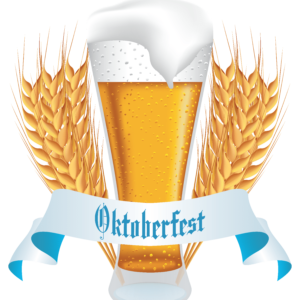 download Oktoberfest Beer with Wheat Banner PNG Clipart Image