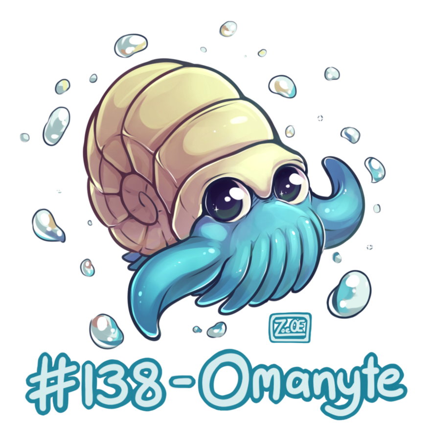138 – Omanyte by oddsocket on DeviantArt
